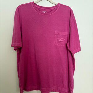 Tommy Bahama Men's Pink Pocket Tee – Size Large